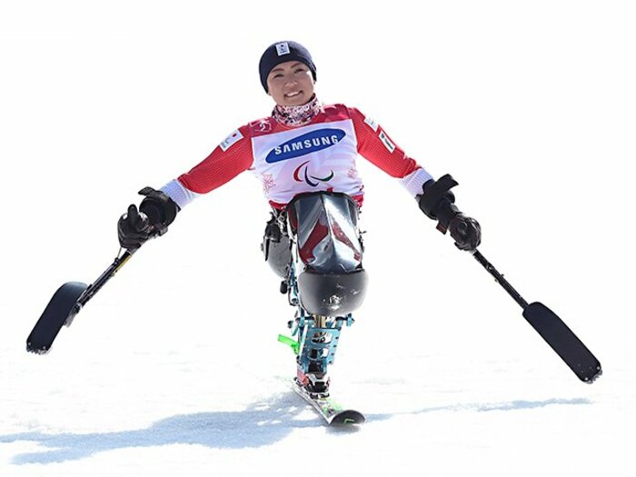 村岡桃佳、開花のパラリンピック。ソチで発した「練習したいです」。<Number Web> photograph by Getty Images