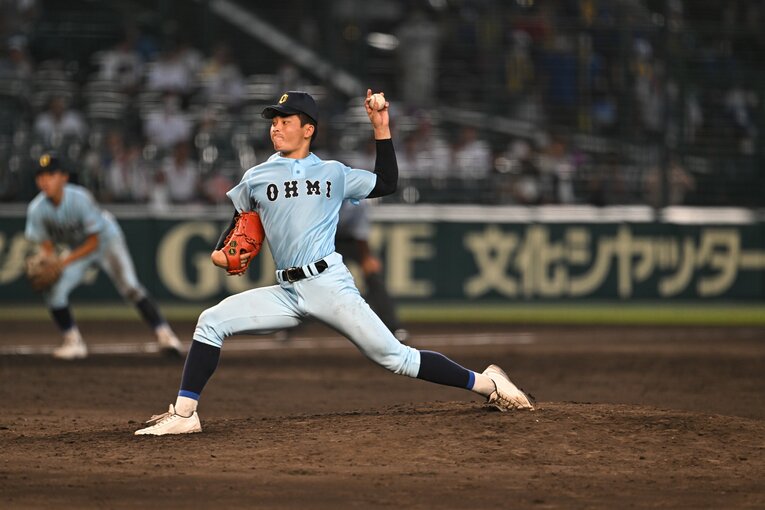 【3回戦・対海星戦】二番手・星野の好リリーフ　©Nanae Suzuki