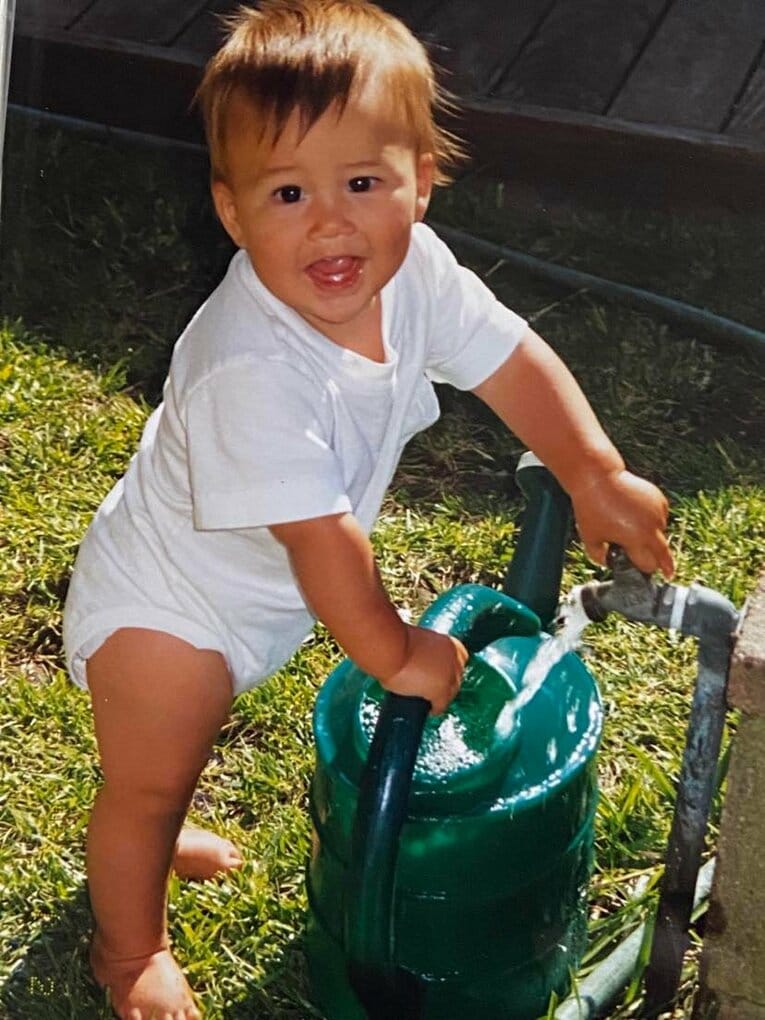 ヌートバーの幼少期　写真=母クミさん提供