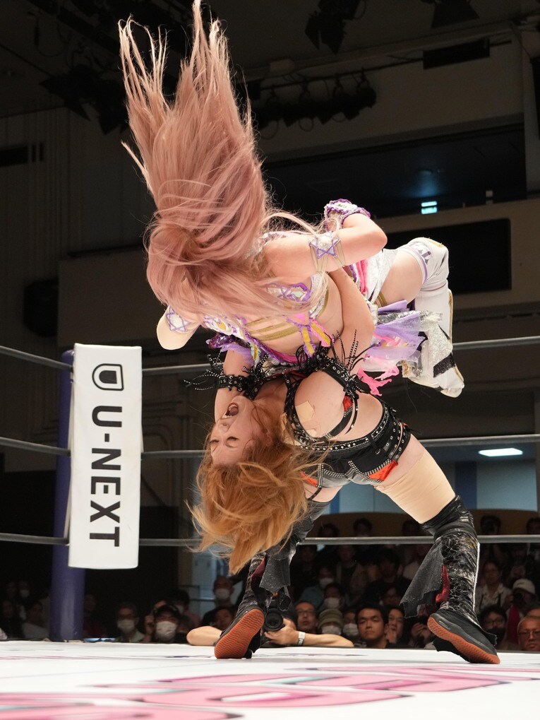 ジャーマンスープレックスで中野たむをフォール。9月9日、後楽園ホール