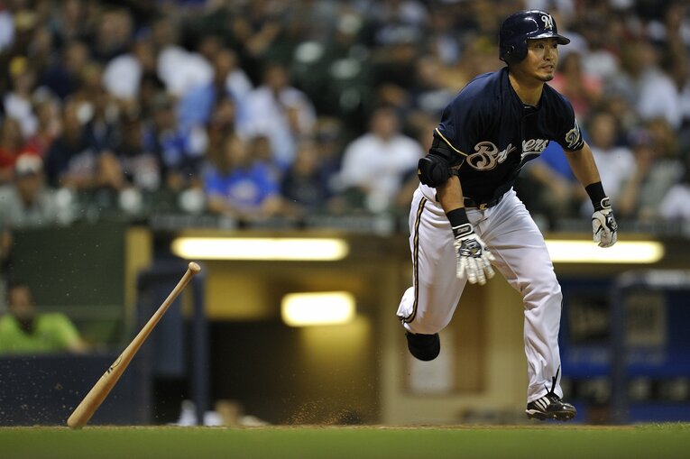 2012年、ブルワーズ時代　©Takuya Sugiyama