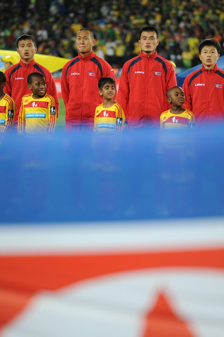 2010南アフリカワールドカップ、ブラジル戦にて　©Kaoru Watanabe/JMPA