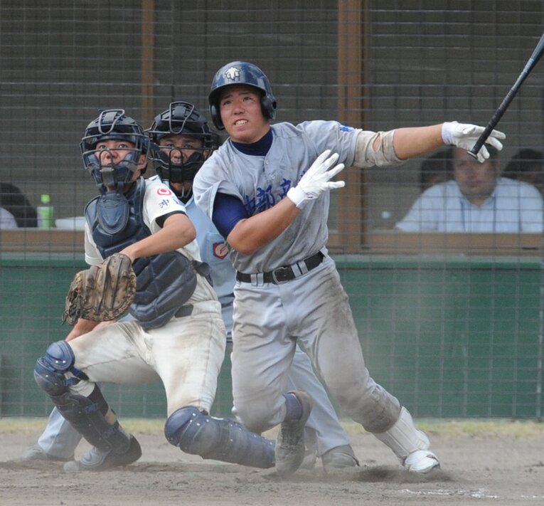 高校時代の山川　©OKINAWA TIMES/KYODO