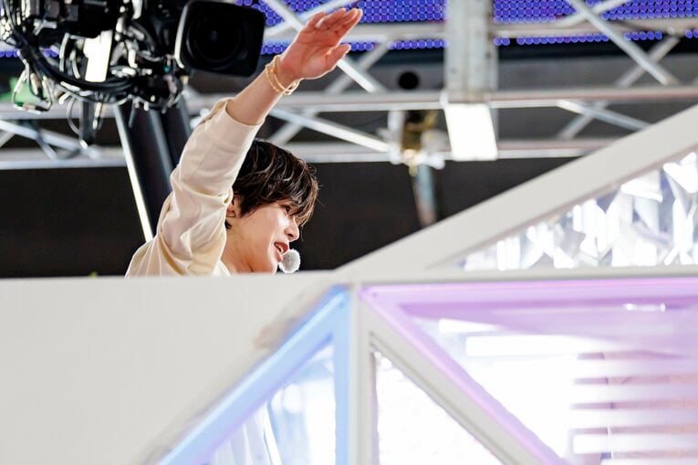 世界陸上の応援サポーターを務めた「&TEAM」のK　©︎Kiichi Matsumoto