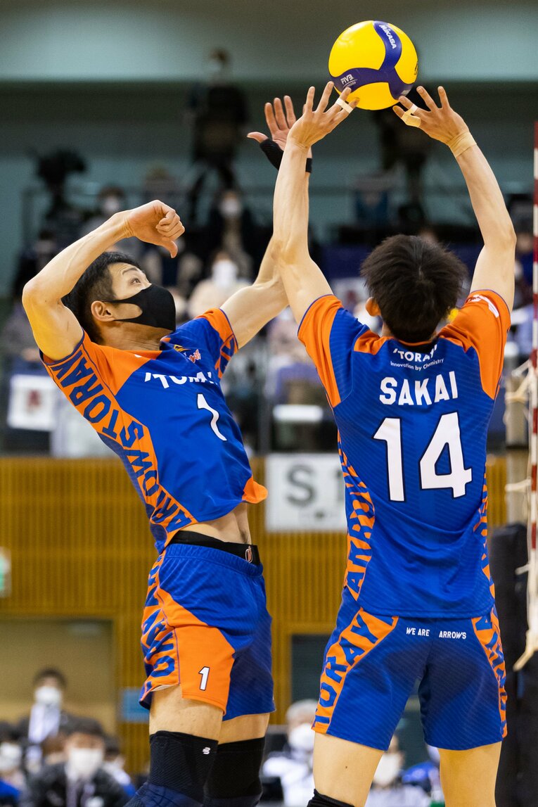 昨シーズン限りで現役を引退した東レアローズ・富松崇彰（当時37歳）©︎TORAY ARROWS