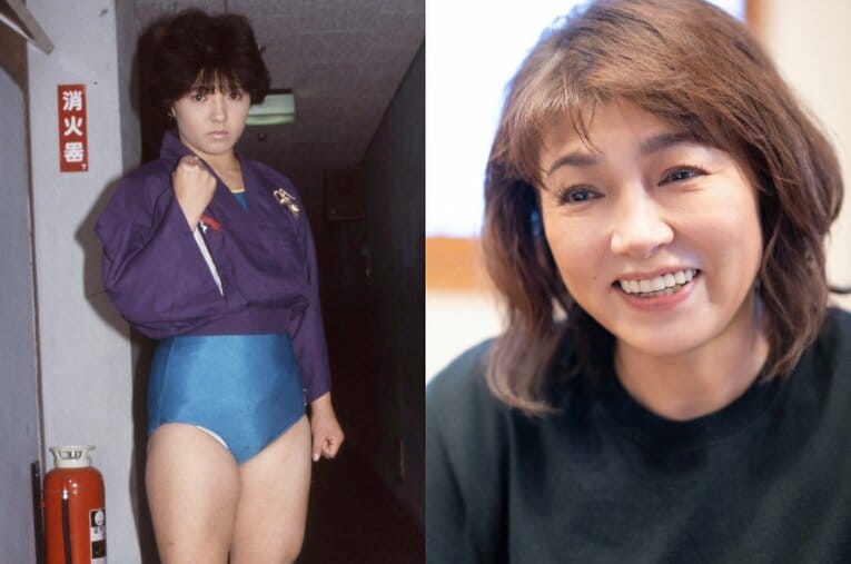 全日本女子プロレスでデビューし、ドラマ「輝きたいの」にも出演した元女子プロレスラー・小倉由美さんのインタビュー（第1回） ／ photograph by L)東京スポーツ新聞社、R)Shiro Miyake