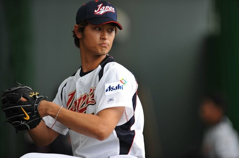 2009年、第2回WBCでのダルビッシュ有。当時22歳だったが、データへの興味を示していたという ／ photograph by Sports Graphic Number