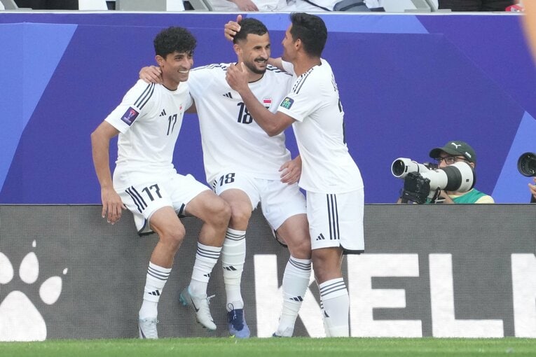 アイマン・フセインの2ゴールで日本に勝利したイラク　©Masashi Hara