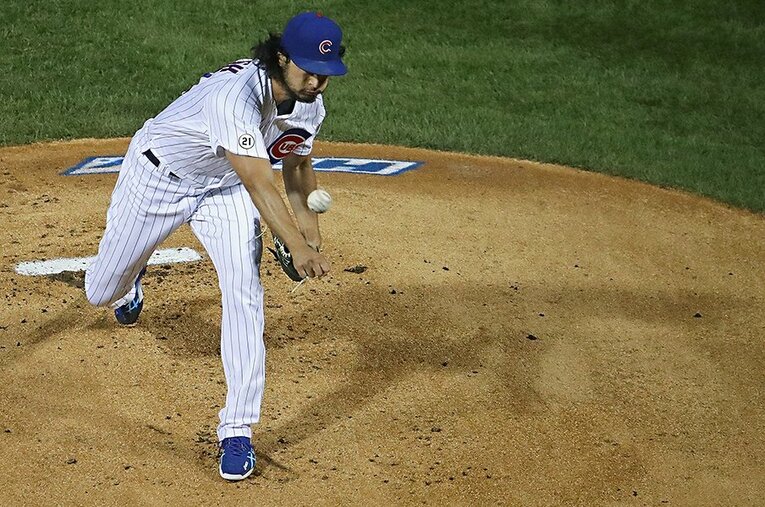 ショートシーズンになったのが惜しすぎるダルビッシュ。果たして日本人初サイ・ヤング賞の名誉を手に入れるのか ／ photograph by Getty Images