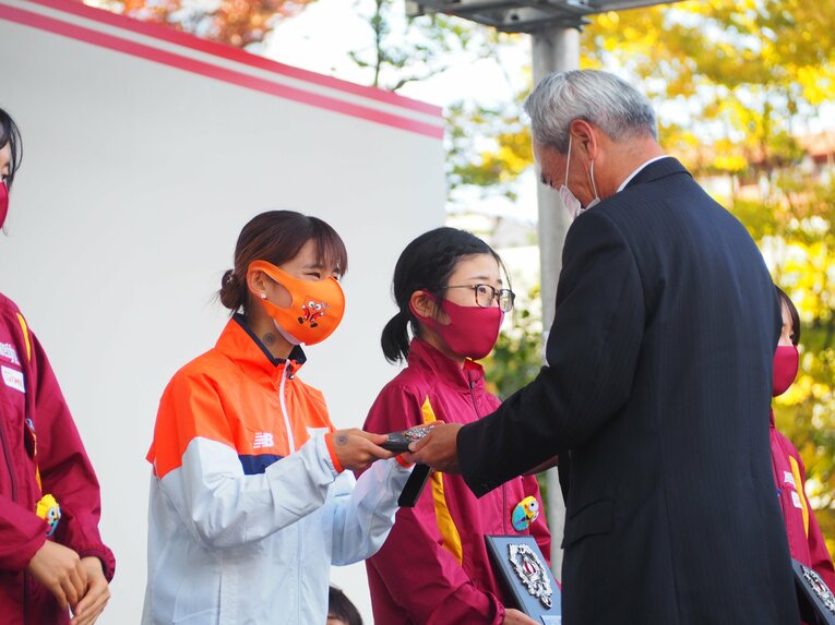 区間賞の表彰　©Yu Saito