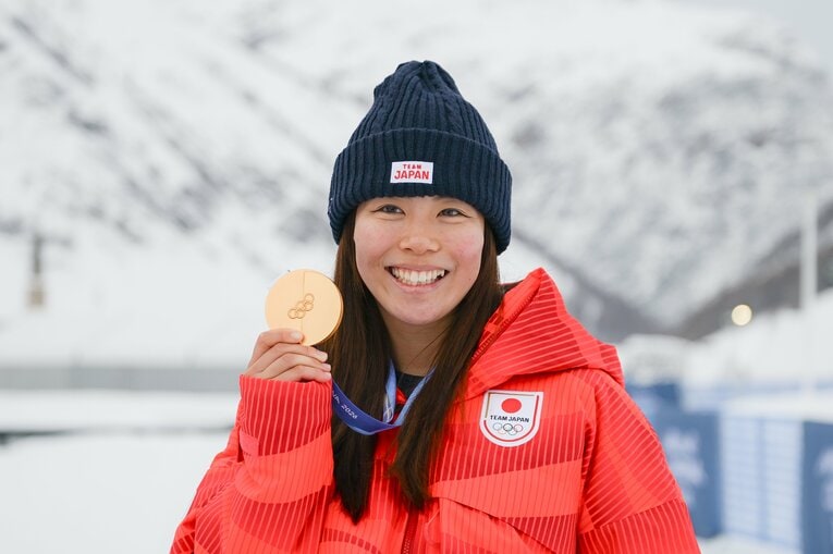 深田は素晴らしいランで金メダル　©Nanae Suzuki/JMPA