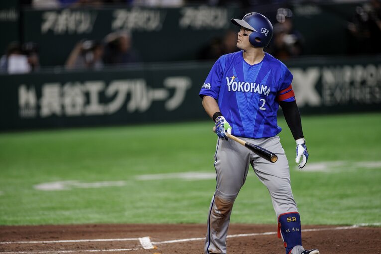 今季は1番という新境地で好調の牧　©Kiichi Matsumoto