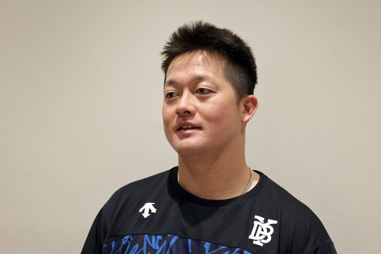 2年間の苦労を率直に語った牧　©NumberWeb