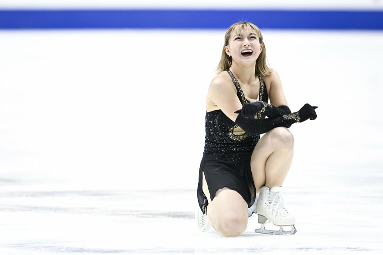 全日本選手権で4連覇を達成した坂本花織　©Asami Enomoto