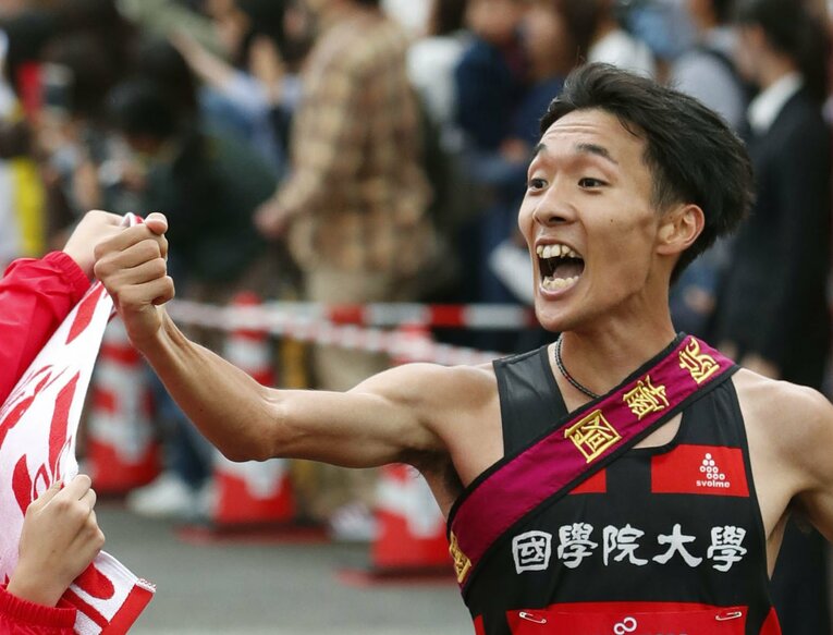 埼玉栄高校時代は中村や館澤らの陰に隠れる存在だったという土方英和。19年出雲駅伝初優勝に貢献した　©KYODO