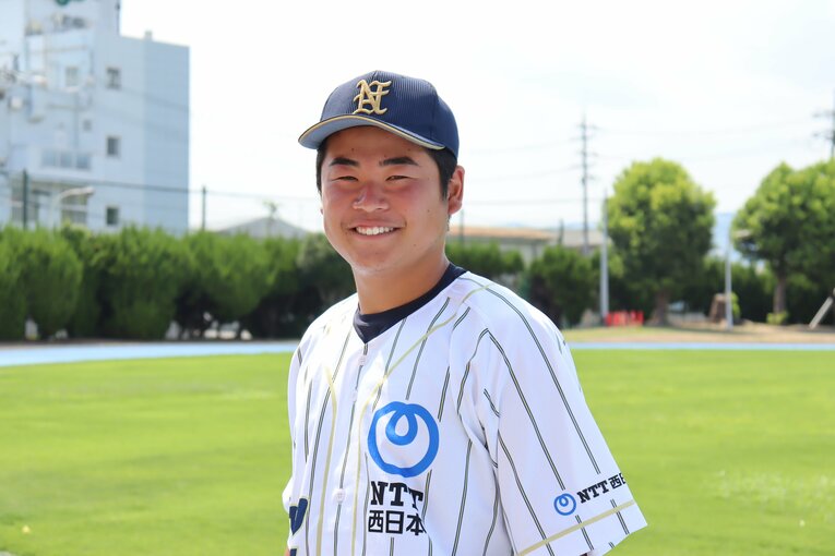 2018年、大阪桐蔭の盤石な投手陣を支えたキャッチャー・小泉航平。現在はNTT西日本に所属　©Genki Taguchi