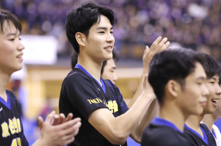 今大会注目選手の一人として期待される駿台学園高校・川野琢磨（3年）。春高バレー3連覇なるか ／ photograph by Sankei Shimbun