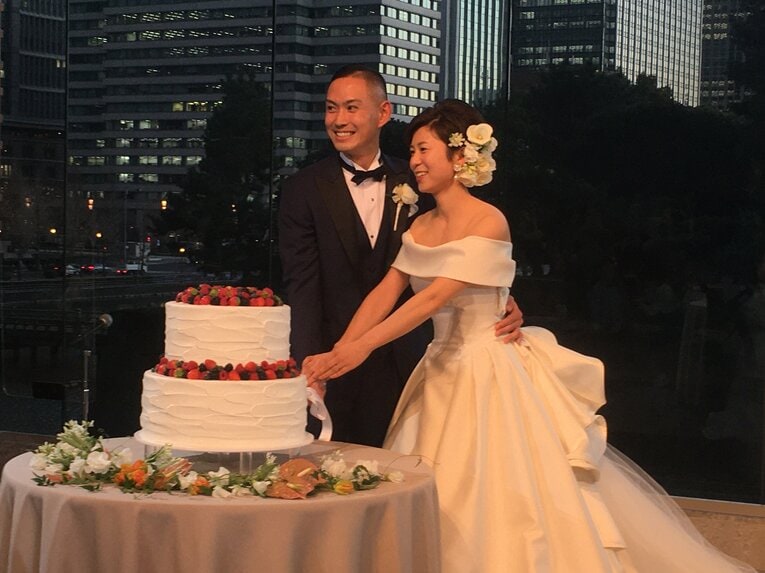 2022年1月、早川史哉＆真優さんの結婚式の様子（著者撮影）