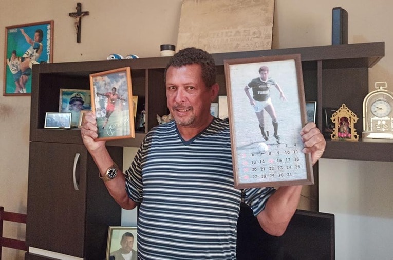 58歳となったトニーニョ。エスパルス時代はもちろん、読売クラブや浦和レッズ時代の秘話を話してくれた ／ photograph by J.LEAGUE