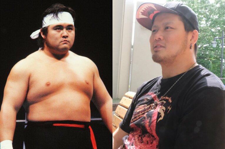 “破壊王”橋本真也を父に持つ大日本プロレス所属のレスラー・橋本大地（32歳） ／ photograph by L)AFLO、R)Norihiro Hashimoto