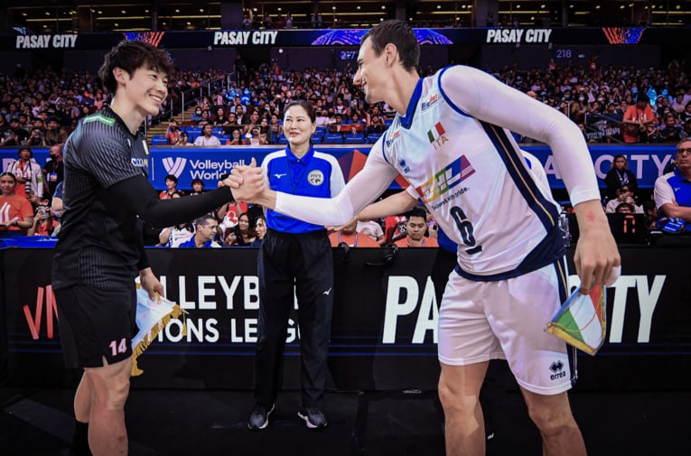 プレーだけでなく、リーダーシップでも抜群の存在感を放った石川祐希　©︎FIVB