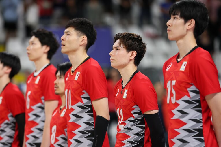 高橋藍（パリ五輪 ドイツ戦）©︎Kaoru Watanabe/JMPA