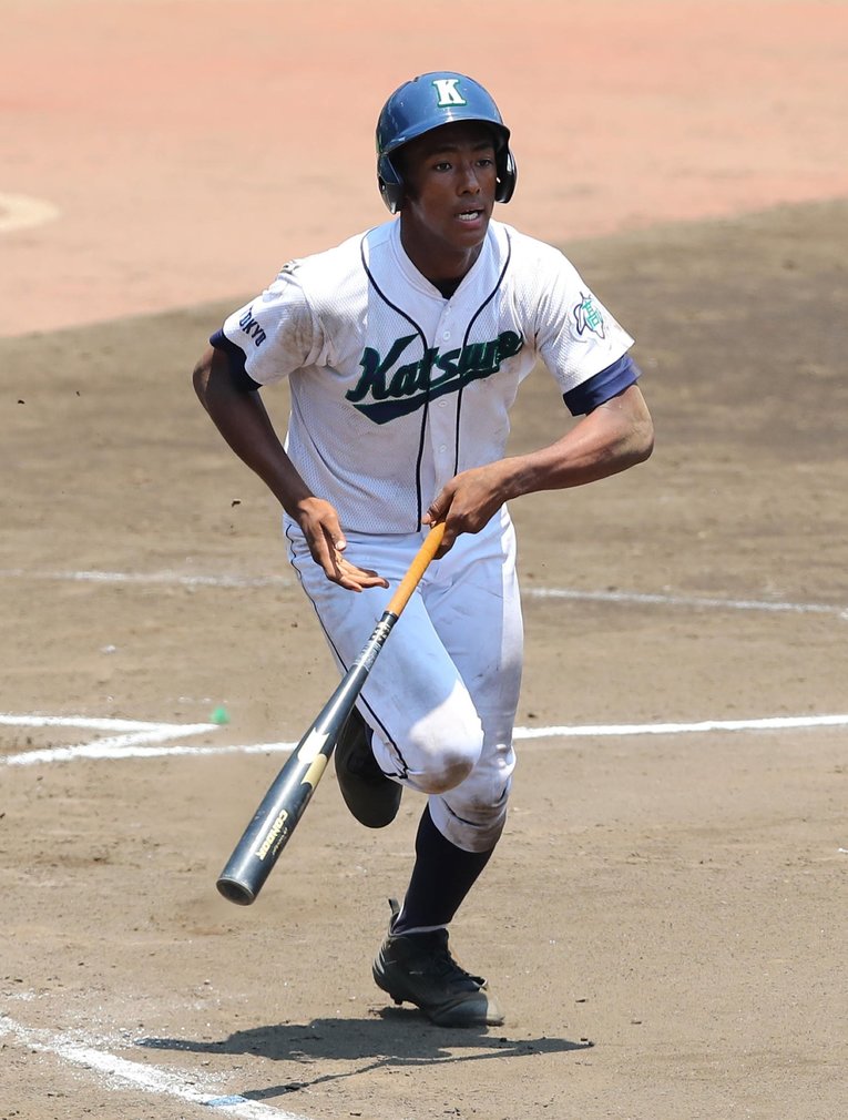 都立葛飾野高時代のブライト健太（写真は2017年7月の東東京大会）　©Sankei Shimbun