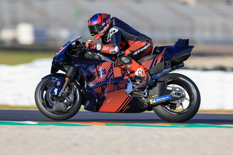 バレンシアテストのマルケスの走り　©Satoshi Endo