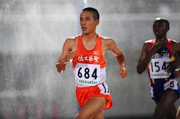 2008年、佐久長聖高時代の村澤　©AFLO