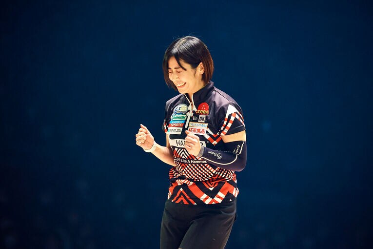 大嶋プロが見せたガッツポーズ　©Kayo Sekiguchi