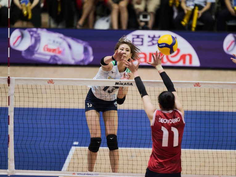バレーボールネーションズリーグ 韓国戦　©︎Yuki Suenaga