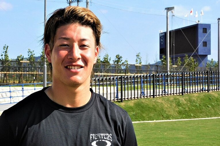 今季初の対外試合登板となった2月20日楽天戦は、立ち上がりに3連打を浴びて失点するも後続を断ち、3回1失点2奪三振だった ／ photograph by Haruka Sato