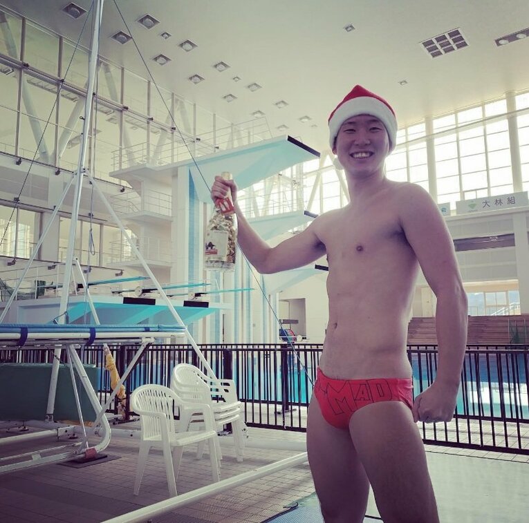 クリスマス中の合宿ではこんな一幕も／本人のインスタグラムより