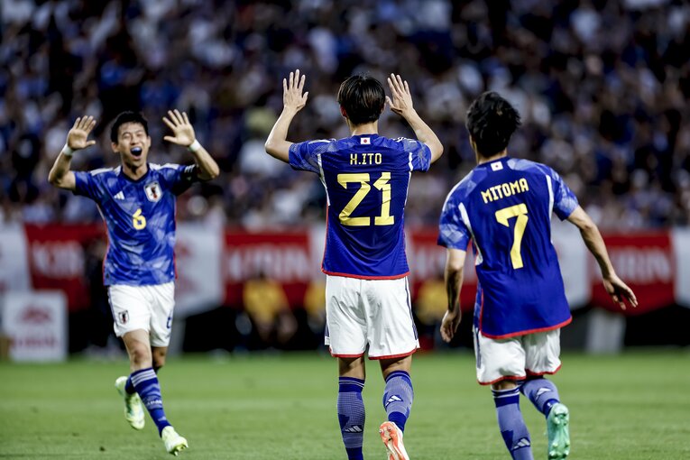 ゴールに喜んでいると……　©Kiichi Matsumoto/JMPA