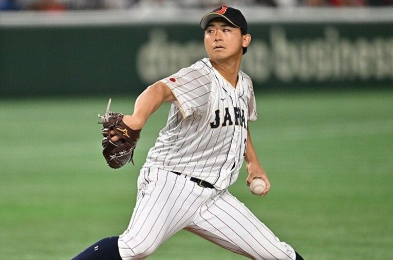 イタリア戦の今永 ／ photograph by Naoya Sanuki