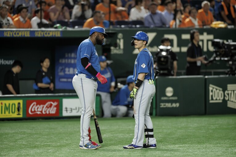 日本ハムの清宮幸太郎、レイエス　©Hideki Sugiyama