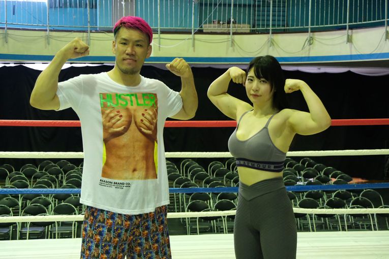 公開練習の様子