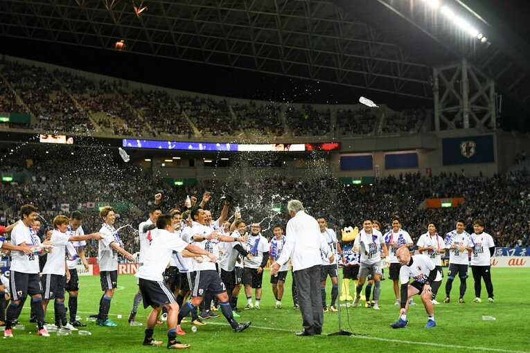 2017年の日本vsオーストラリア　©Sports Graphic Number