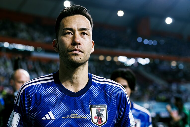 ドイツ戦勝利後の吉田　©Kiichi Matsumoto／JMPA