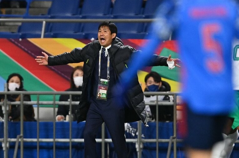 「まだ選手を導くための重さが足りない」と言いつつも、中国戦とサウジ戦での森保監督の采配をトルシエは高く評価した ／ photograph by Takuya Kaneko/JMPA