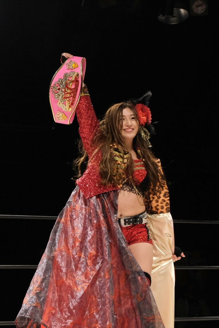 シングル王座挑戦試合（vs.SAKI、11月6日）　©Norihiro Hashimoto