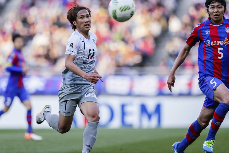 アビスパ福岡時代の金森健志（2016年）©︎Kiichi Matsumoto