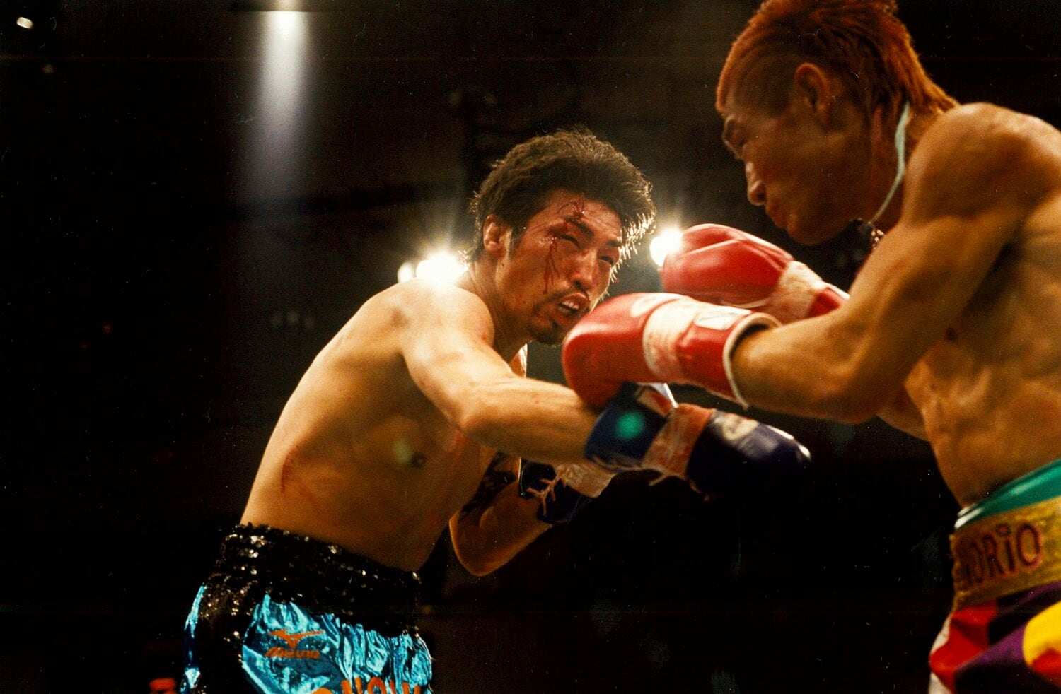 現役最後の試合となった木村登勇戦で流血する大嶋宏成 ©︎Kenji Hayashi