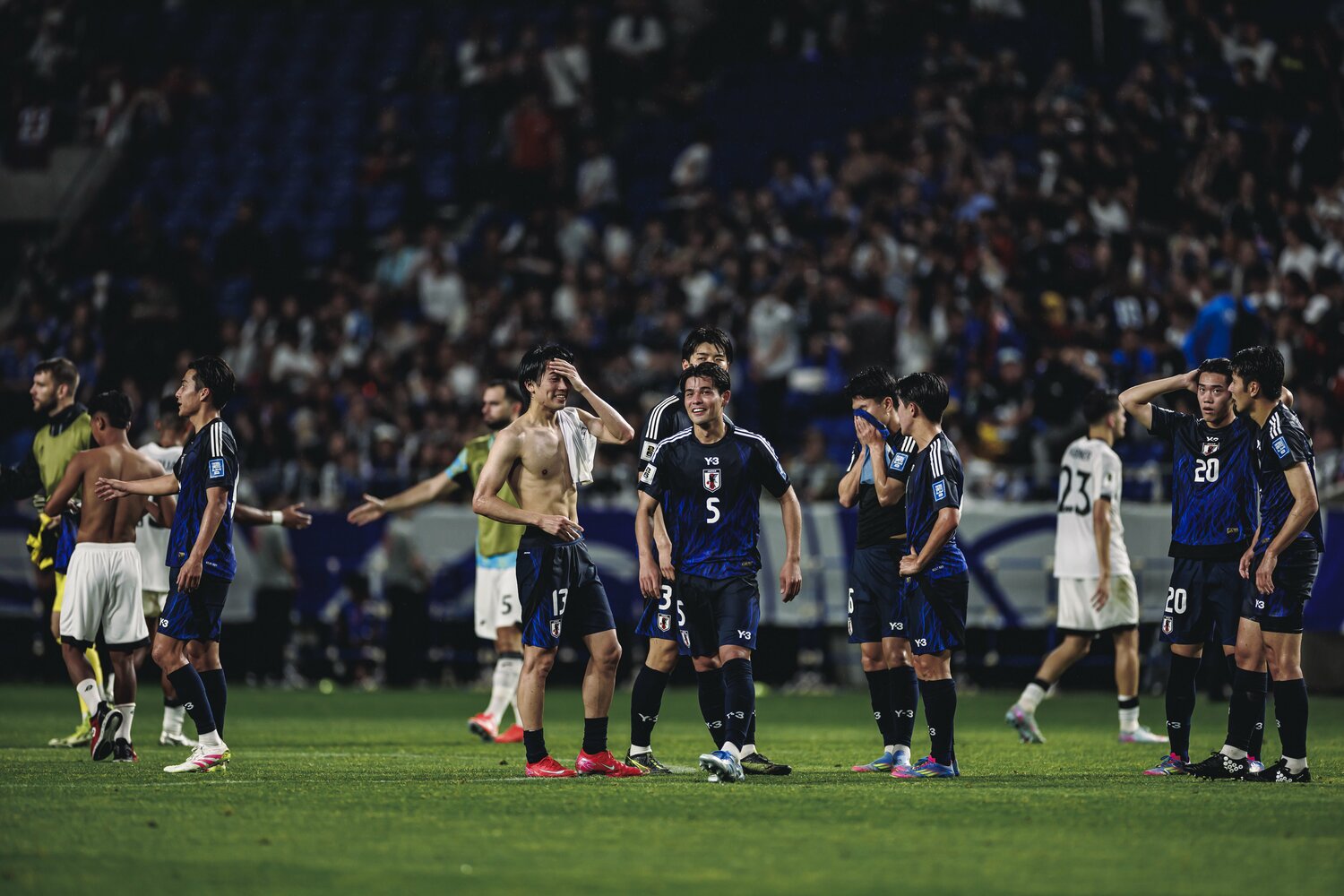 インドネシアを6対0で圧倒した日本代表　©Kiichi Matsumoto