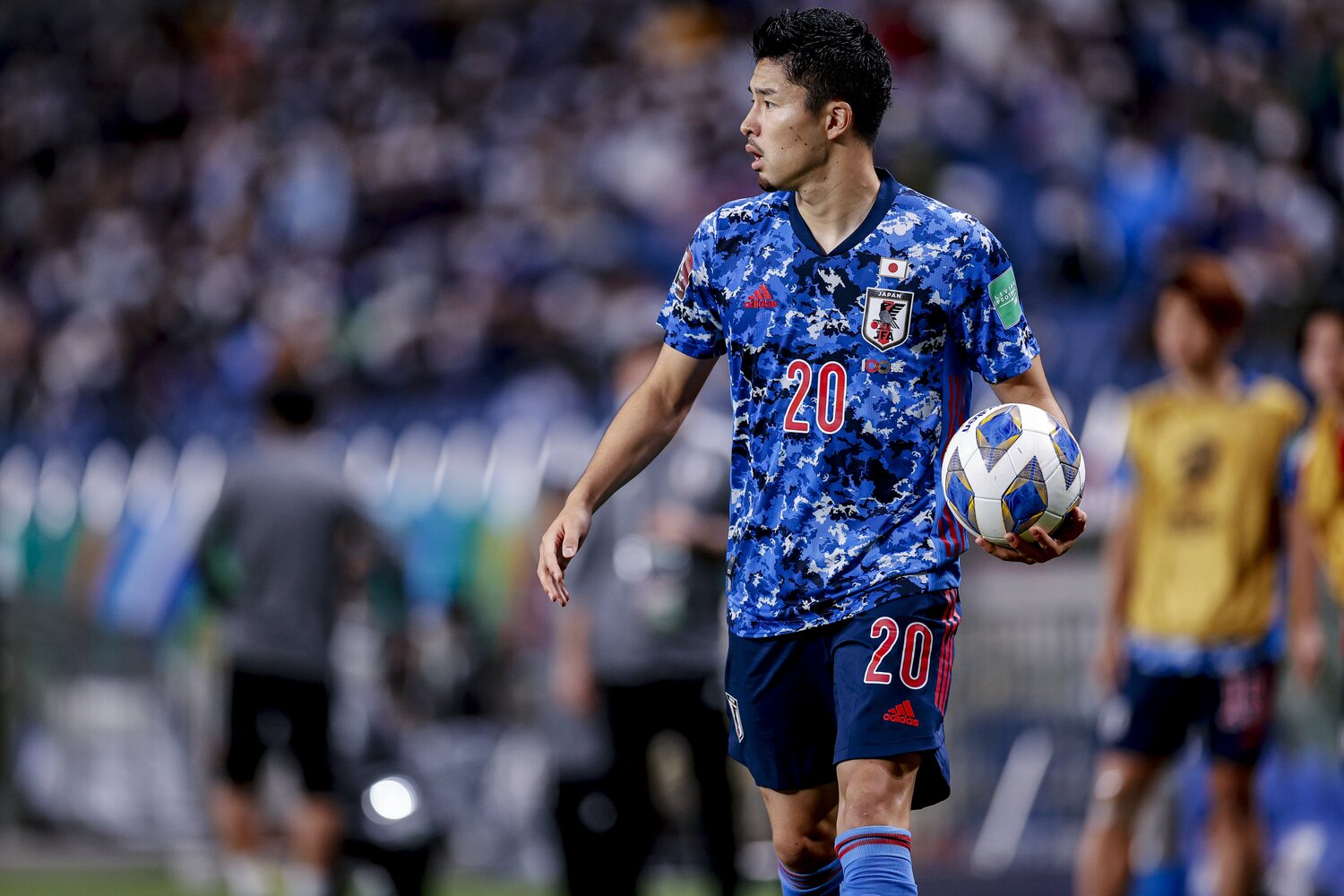 カタールW杯アジア最終予選。追い込まれた状況で大事な勝ち点3を取ったオーストラリア戦でも途中出場している　©Getty Images