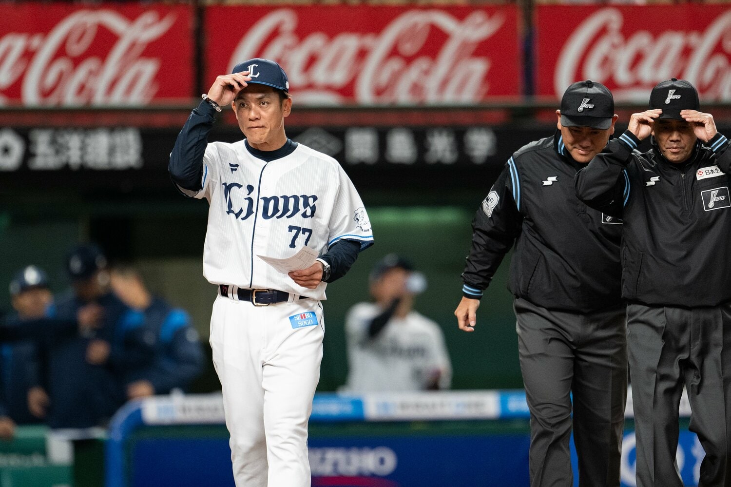 交流戦への意気込みを語っていた松井監督だったが…　©Nanae Suzuki