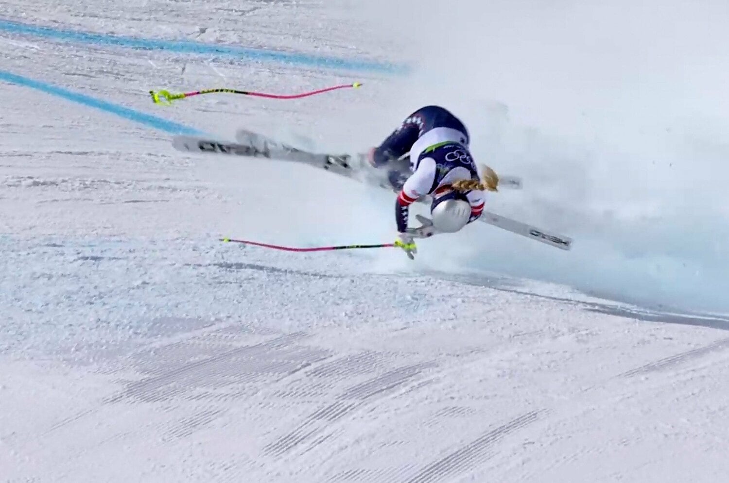 “レジェンド”リンゼイ・ボンのクラッシュはスーパーボウル当日にもかかわらず大きなニュースになったという ©Getty Images