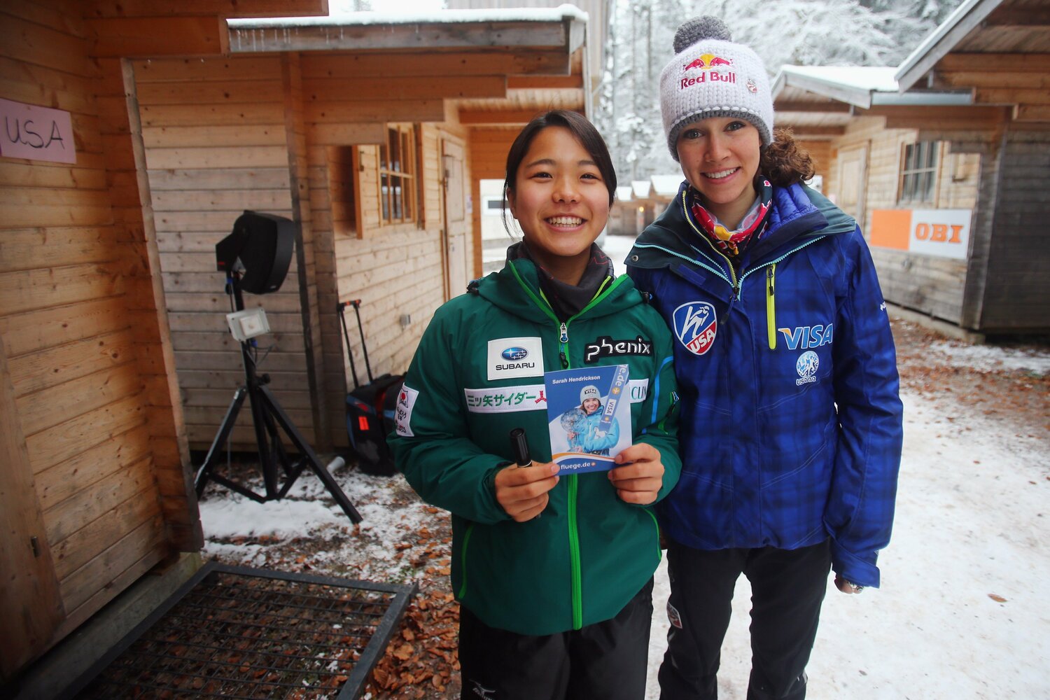 高梨とヘンドリクソンは「2人のサラ」として注目された　©Getty Images