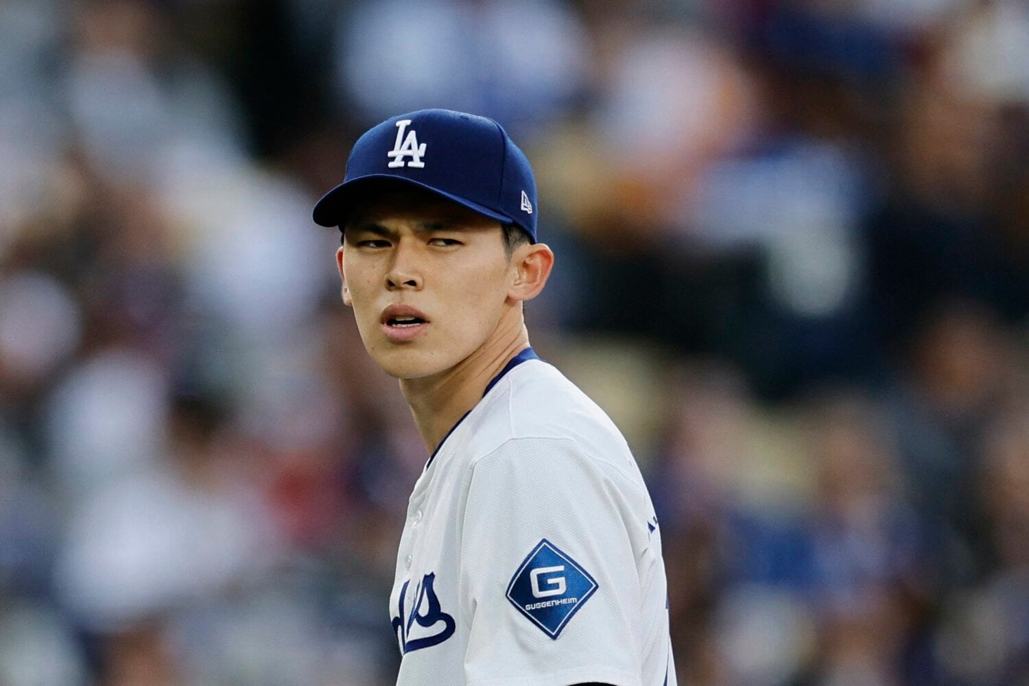 開幕から2度の登板で苦しむ佐々木。果たして米メディアはどんな評価を下したのか　©JIJI PRESS