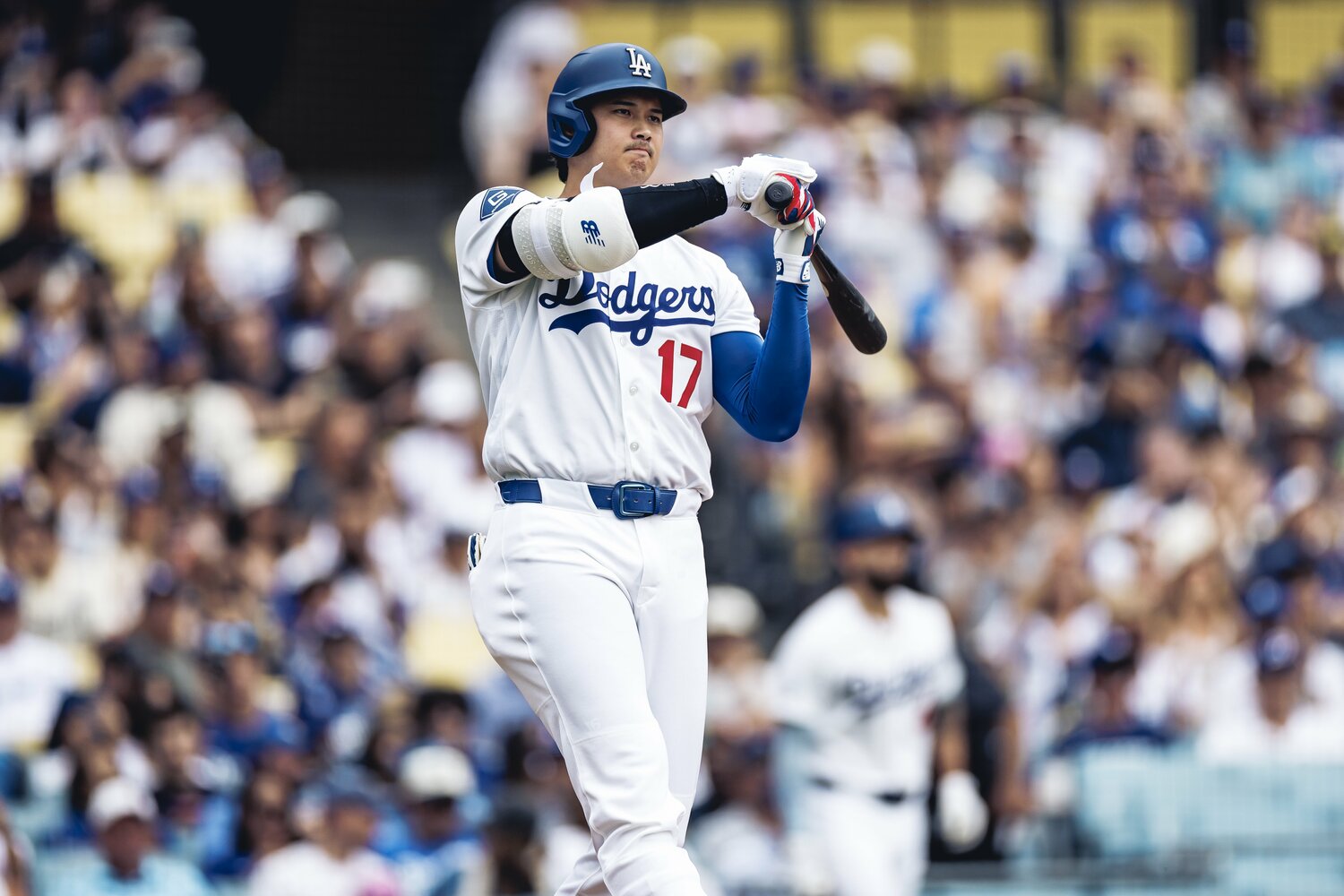 渡米後の大谷翔平のフィジカルアップは素人目に見ても顕著　©Kiichi Matsumoto